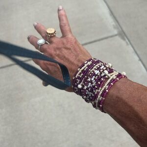 AGGIE GAME DAY SWAG Handmade Czech glass bead bracelets.  Game day colors & more